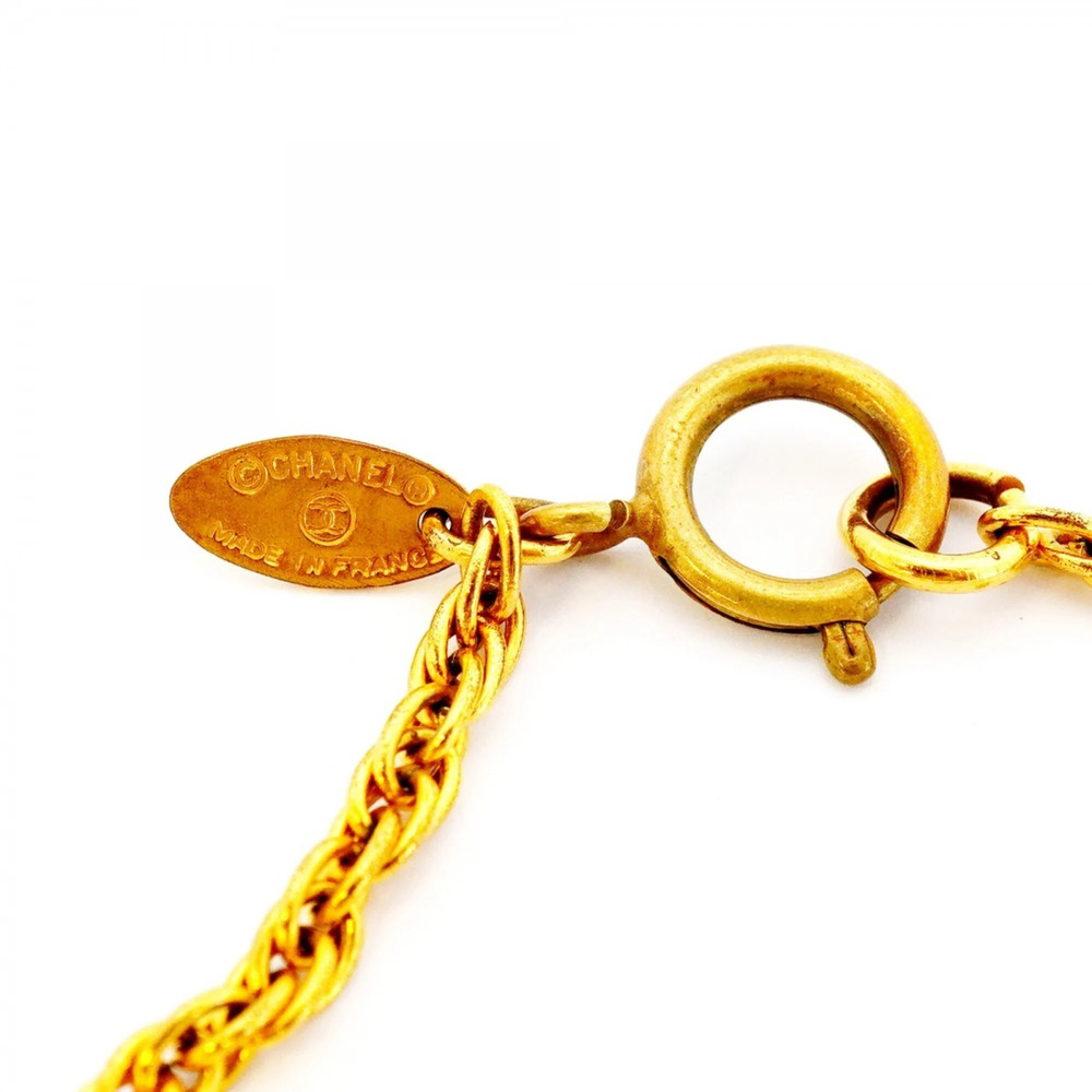 CHANEL Gold Logo Necklace - Picture 4 of 5